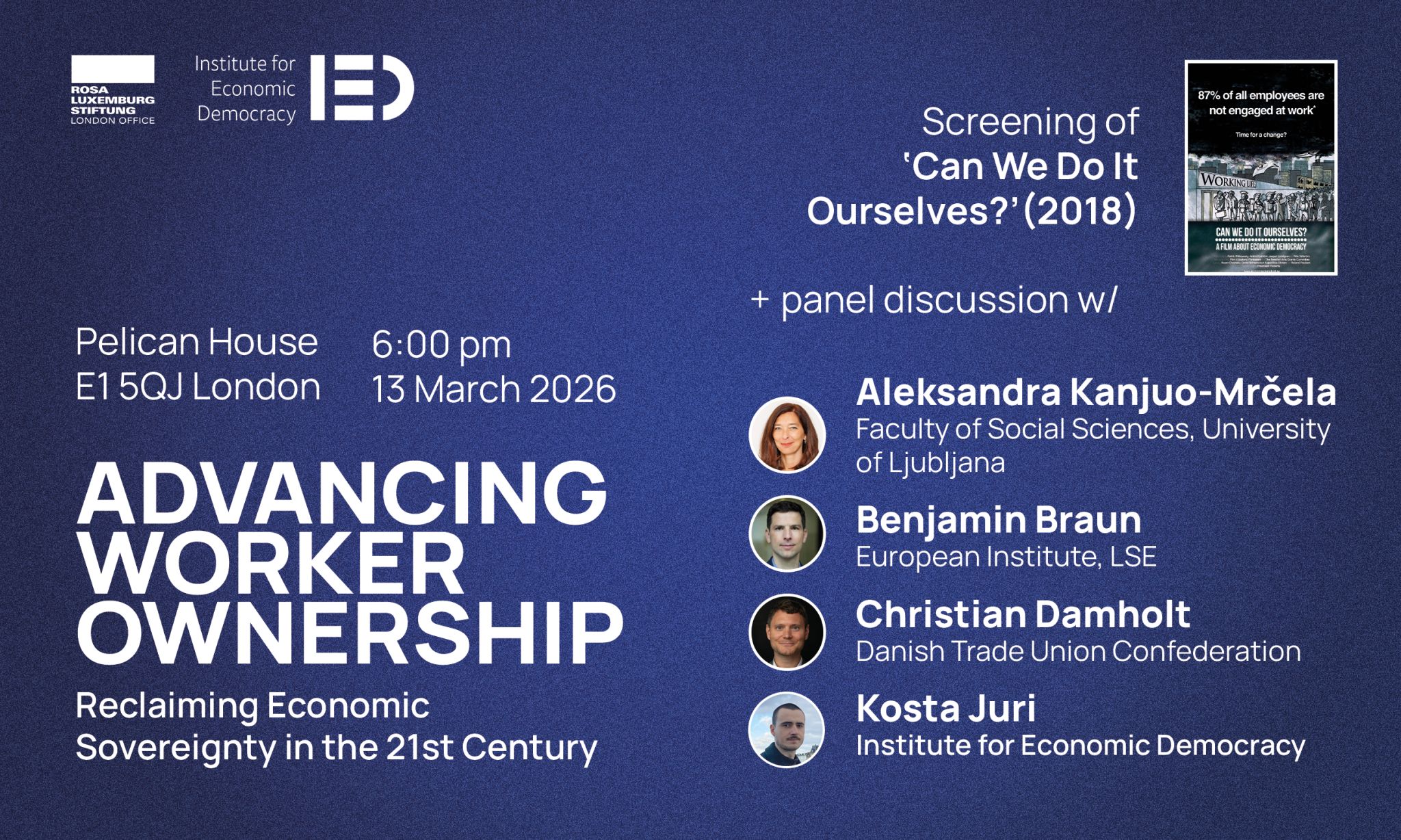 March 13, Pelican House, London