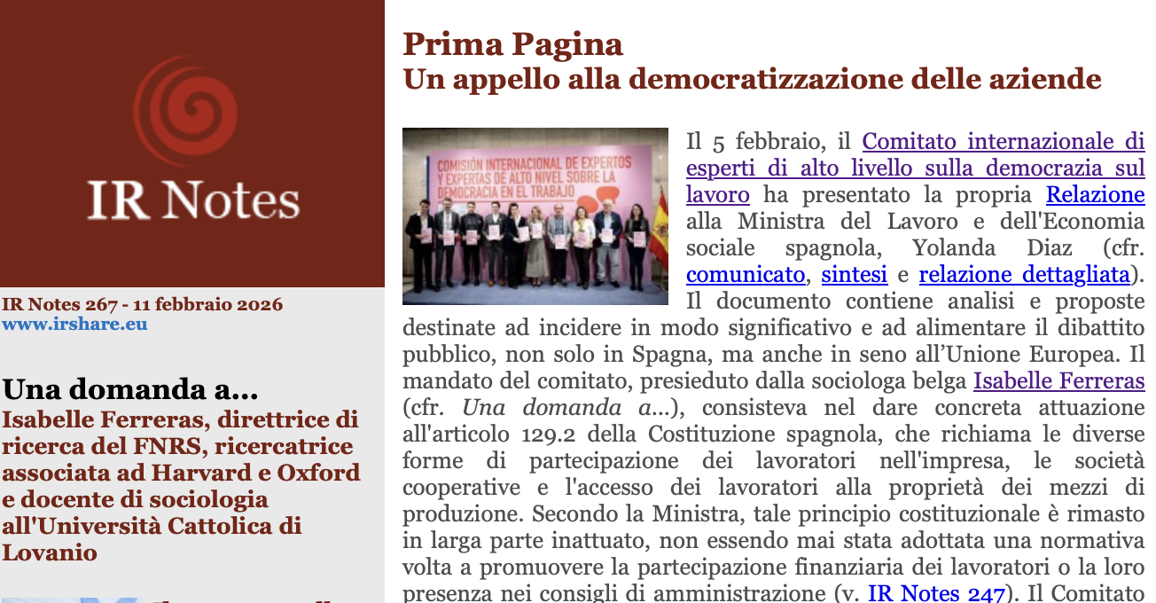 IR Notes (in italiano)