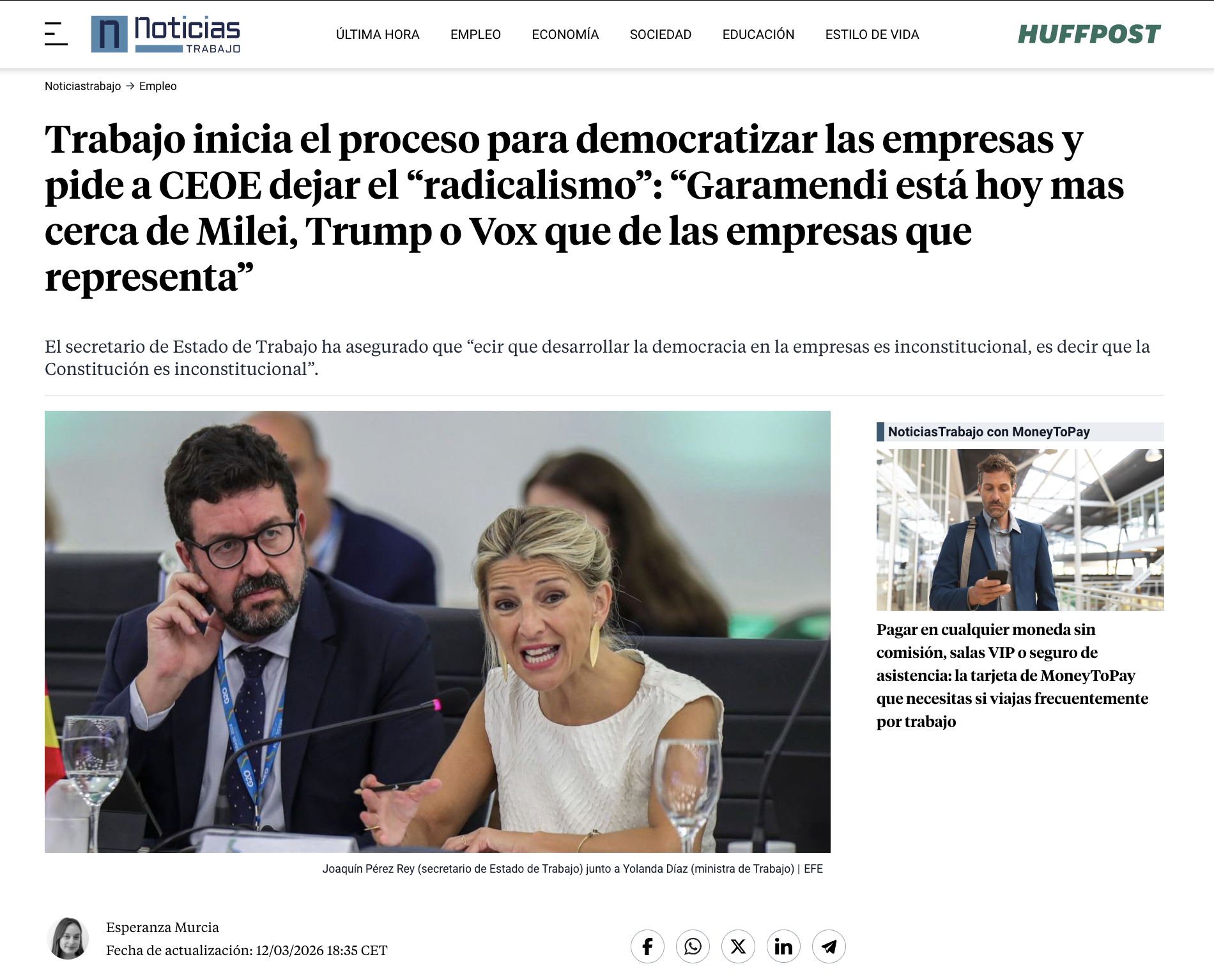 Noticias de Trabajo